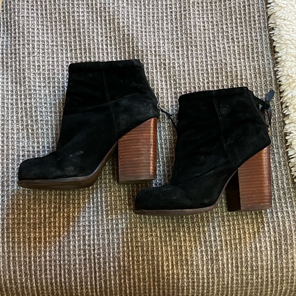 Jeffrey Campbell Rumble Black Suede Ankle Bootie - Picture 3 of 9